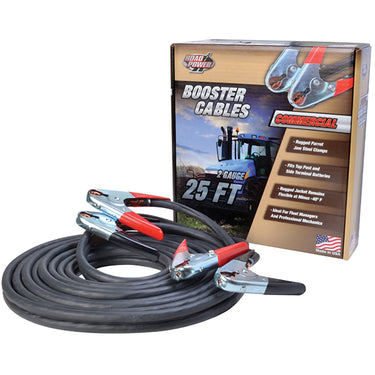 Southwire® Commercial Grade Booster Cable, 2 ga, 25', 1/Pair